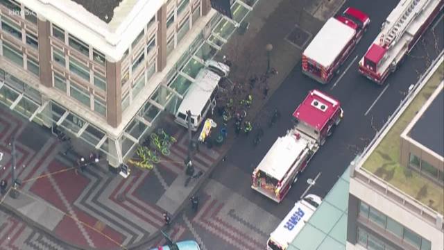 1 still hospitalized after van crashes into Seattle store 1 still hospitalized after van crashes into Seattle store